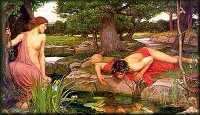 De nimf en Narcissus